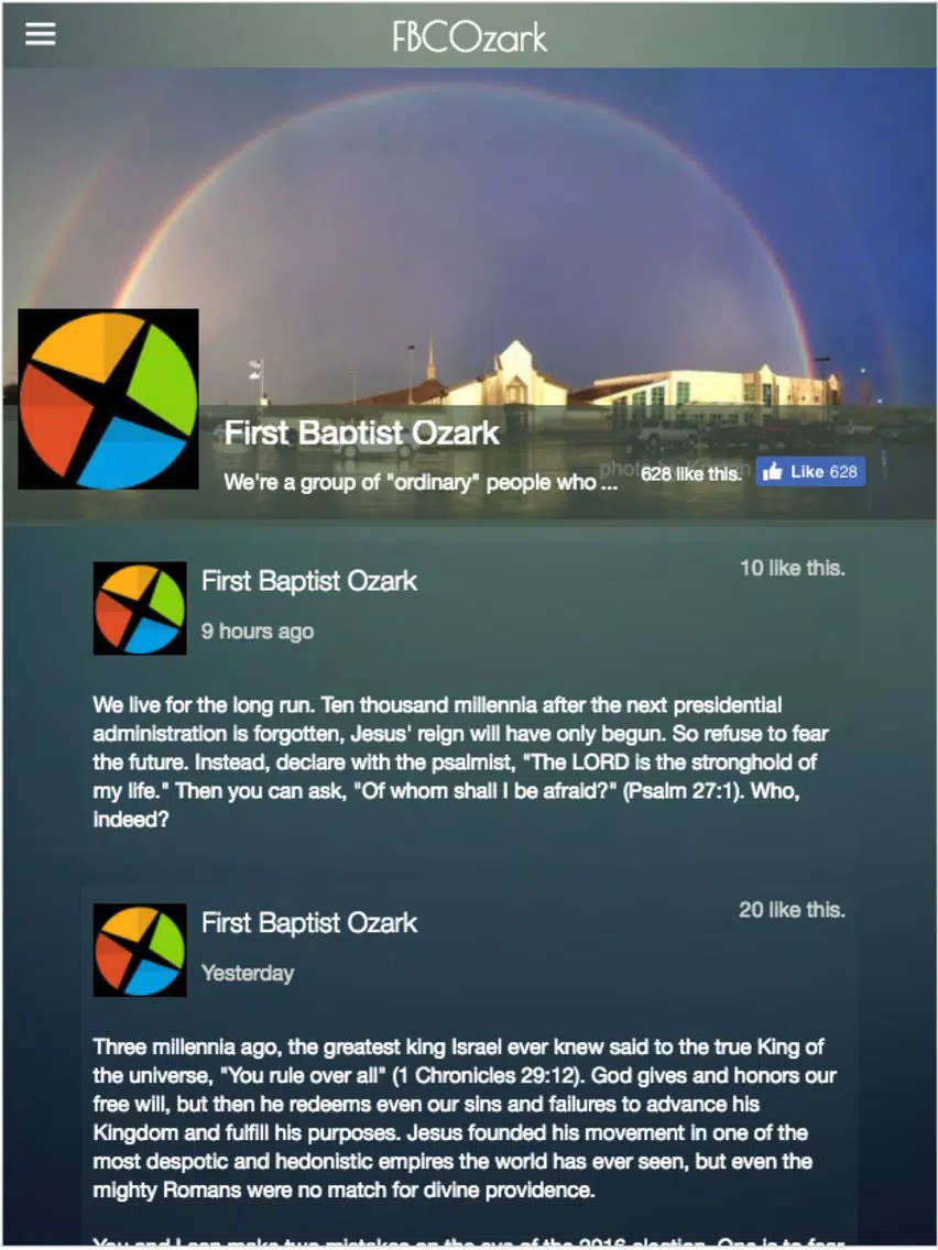 First Baptist Church of Ozark iPad  স্ক্রিনশট