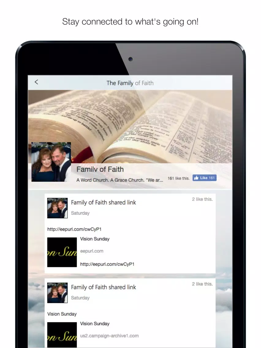 Ảnh chụp màn hình của Family of Faith Int'l Church iPad 