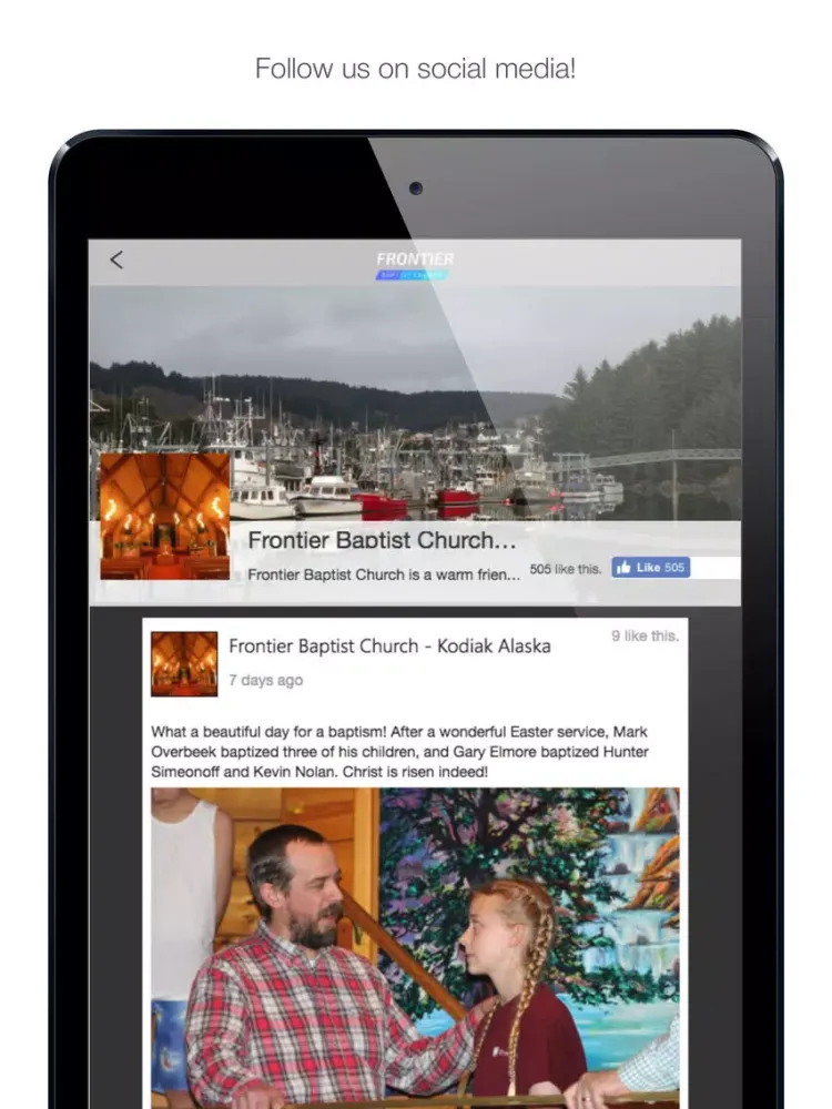 Tangkapan layar Frontier Church - Kodiak, AK iPad 