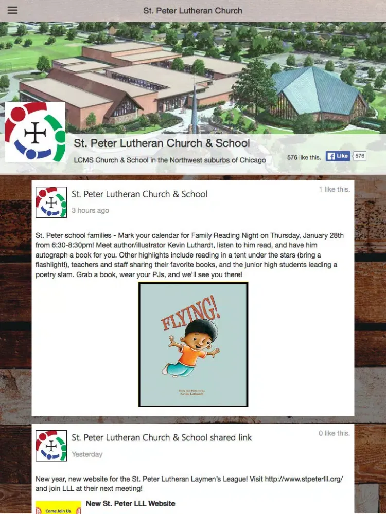 Captures d'écran de St. Peter Lutheran Church iPad 