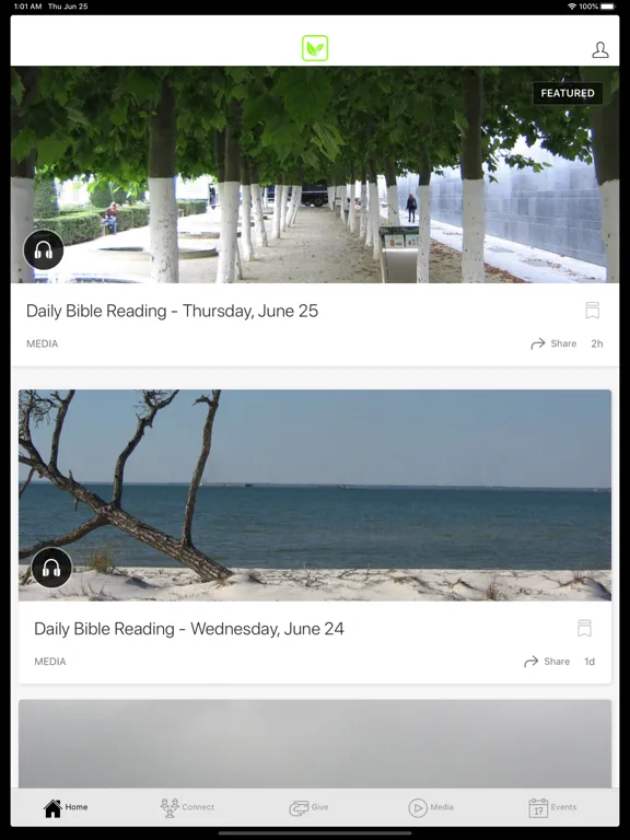Capturas de pantalla de Genesis Church Munford iPad 