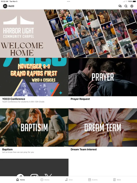 Zrzuty ekranu Harbor Light Community Chapel iPad 
