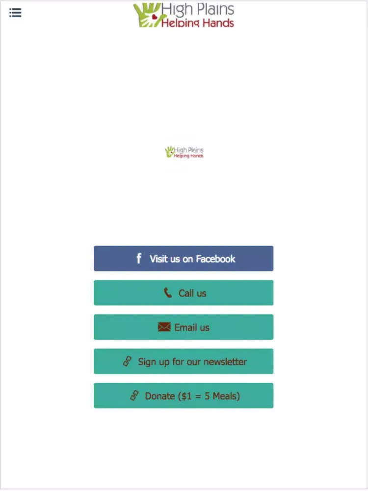 High Plains Helping Hands iPad  스크린샷