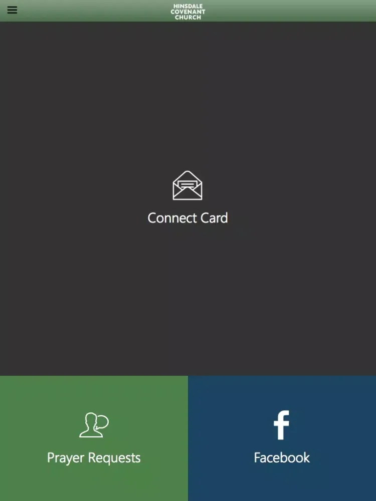 ภาพหน้าจอของ Hinsdale Covenant Church iPad 