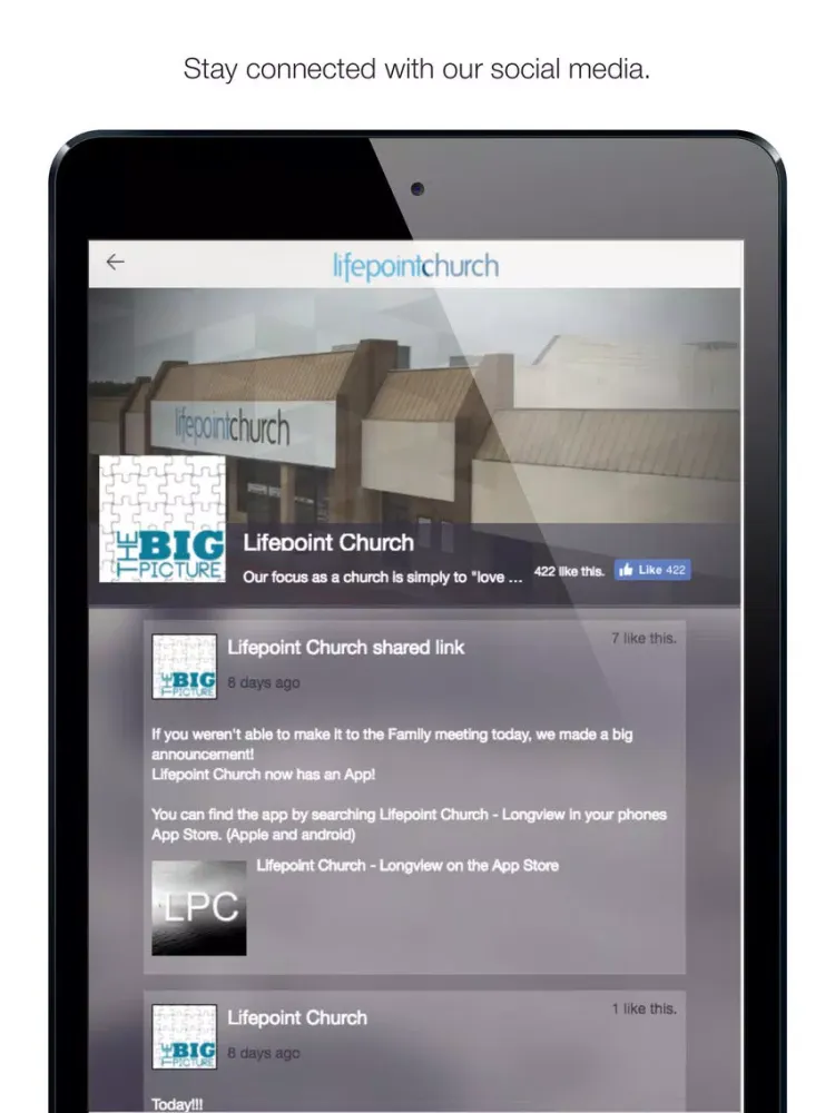 Lifepoint Church - Longview iPad  Screenshots