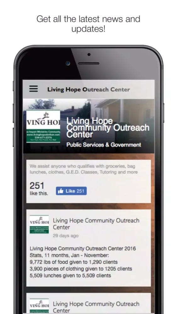 Living Hope Outreach Center Screenshots