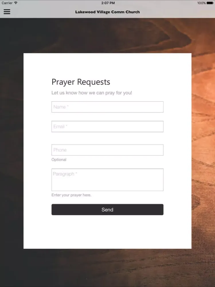 Zrzuty ekranu Lakewood Village Church iPad 