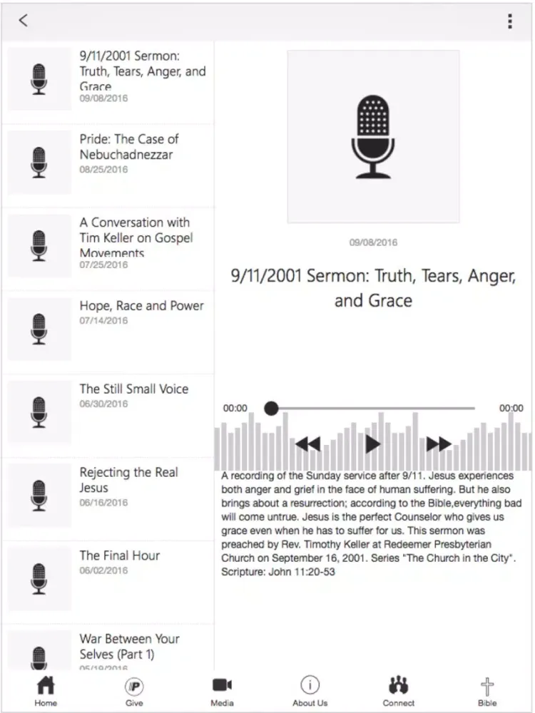 ภาพหน้าจอของ Murrieta Valley Church iPad 
