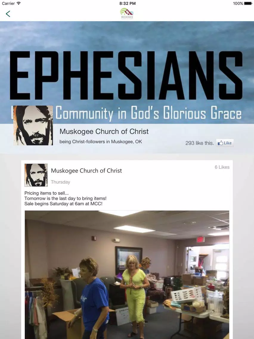 Captures d'écran de Muskogee Church iPad 