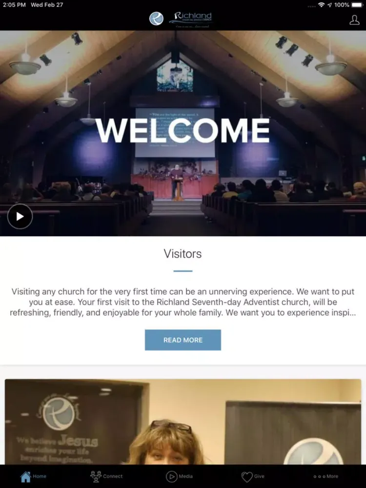 Richland Adventist Church iPad  スクリーンショット