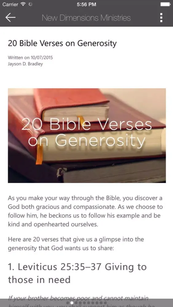 Capturas de pantalla de New Dimensions Ministries