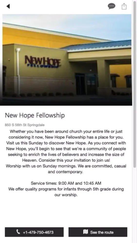 New Hope - Springdale, AR应用截图