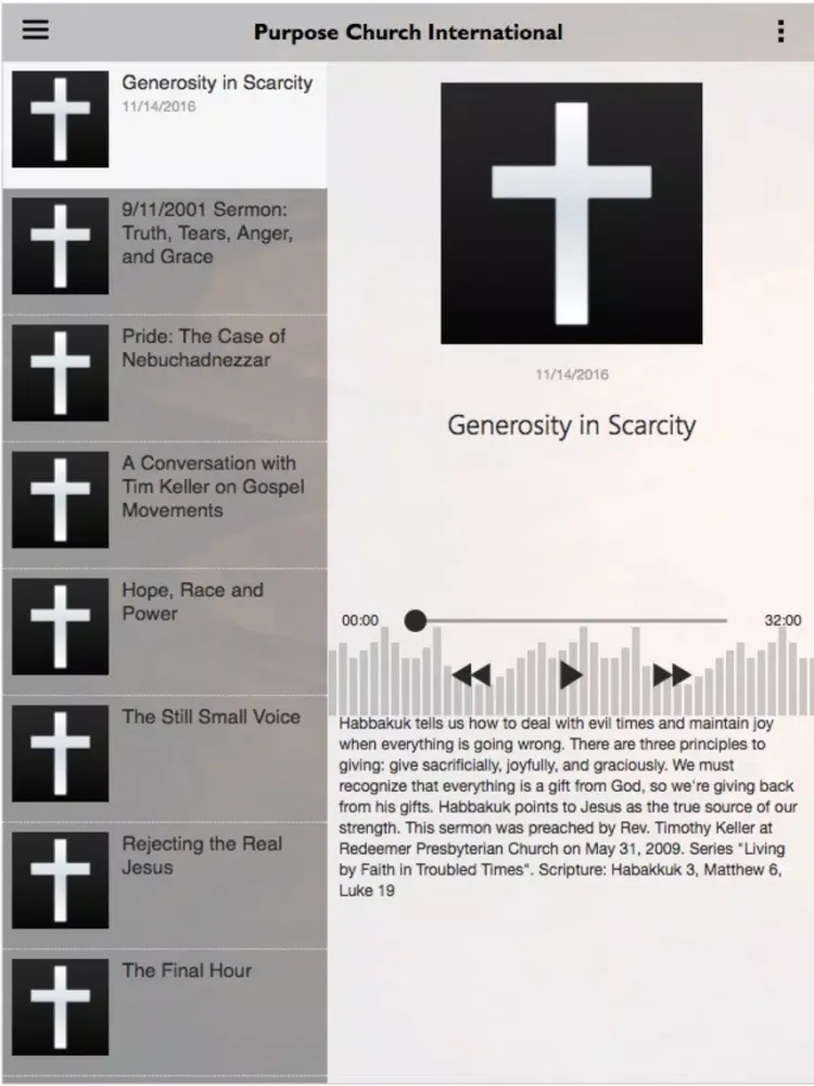 Purpose Church International iPad  Screenshots