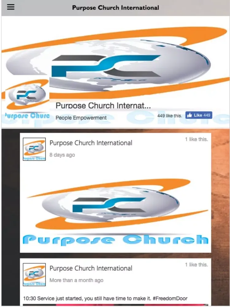Purpose Church International iPad  Screenshots