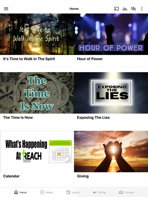 Capturas de tela do Reach Community Church iPad 