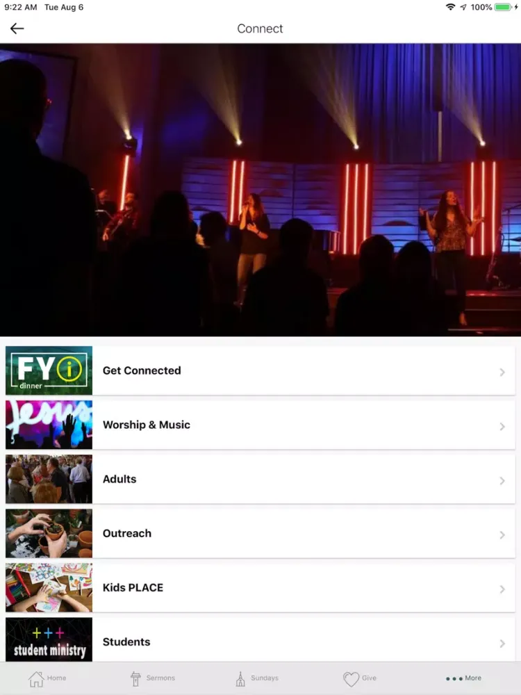 Capturas de tela do Redeemer Church Tulsa iPad 