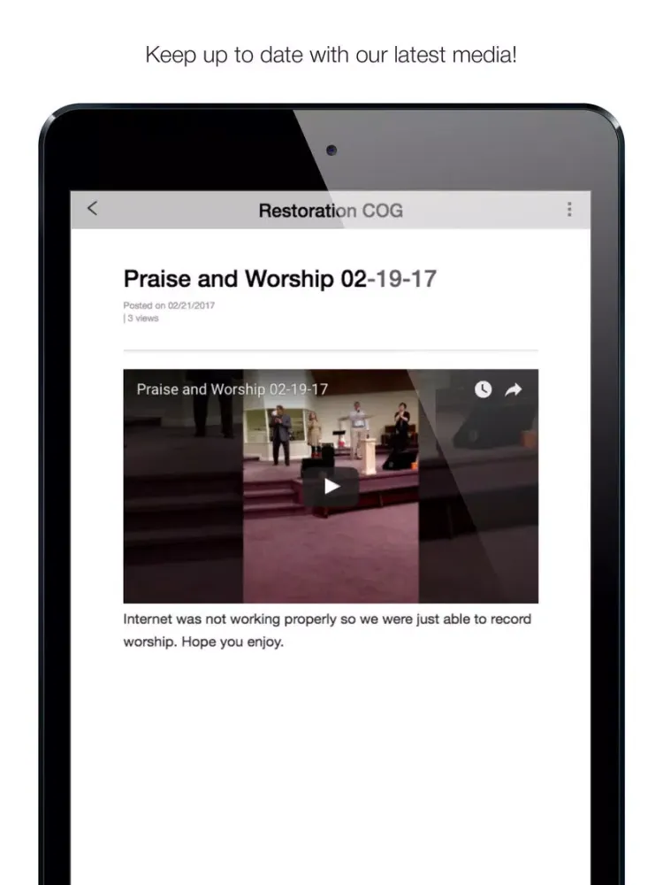 Restoration Ministries SC iPad  স্ক্রিনশট