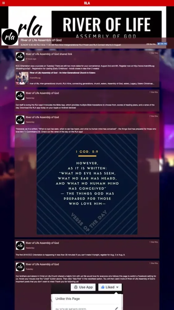 Capturas de pantalla de River of Life Assembly of God