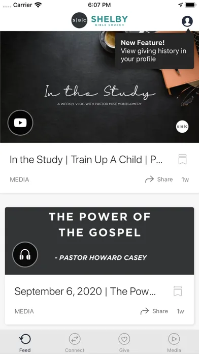 Shelby Bible Church Screenshots