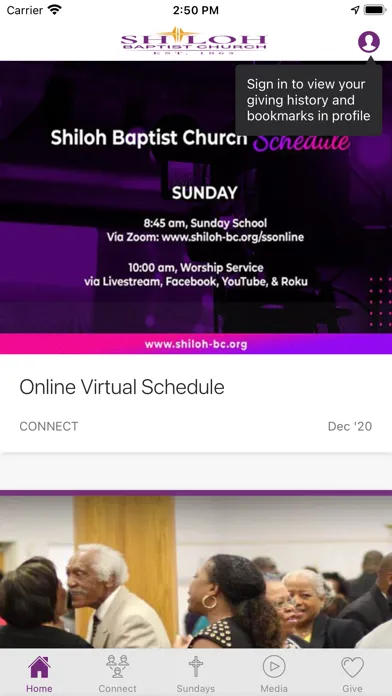 Zrzuty ekranu Shiloh Baptist Church of Alexa