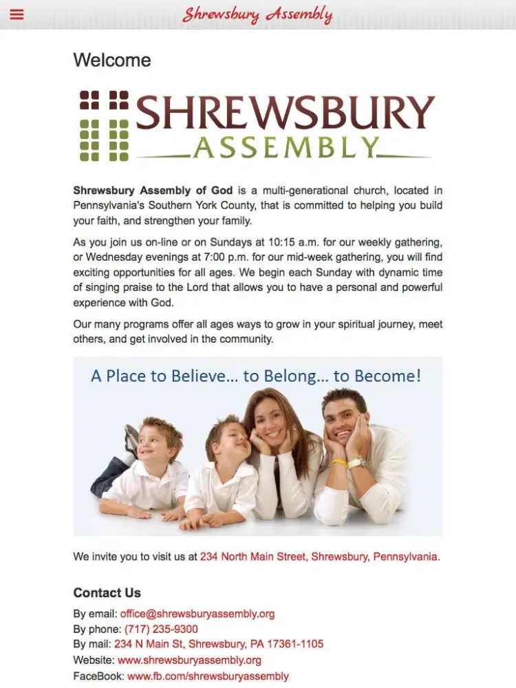 Shrewsbury Assembly of God iPad  سکرین شاٹس