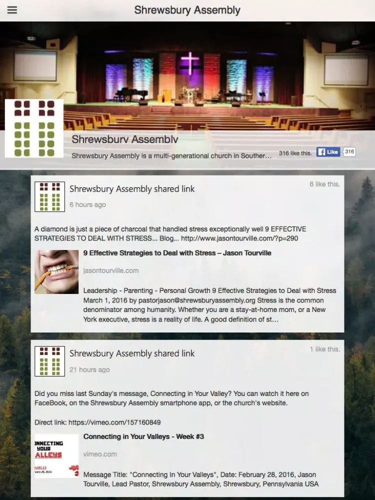 Shrewsbury Assembly of God iPad  سکرین شاٹس