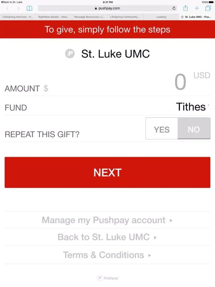 Скриншоты St. Luke UMC iPad 