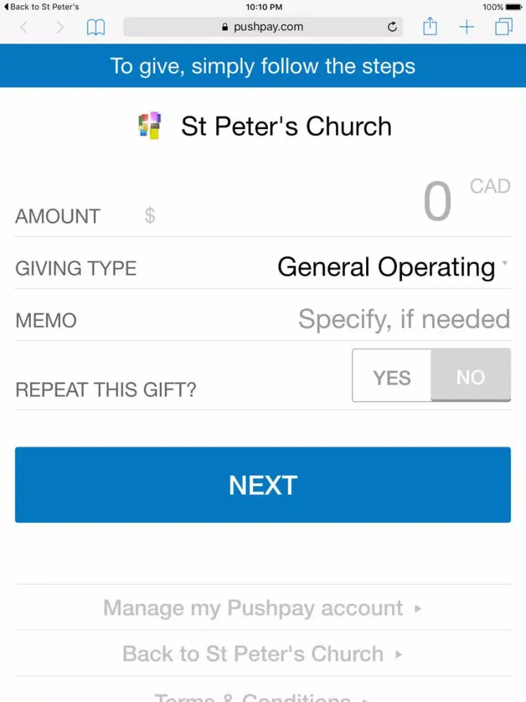 Screenshot di St Peter's TMR iPad 