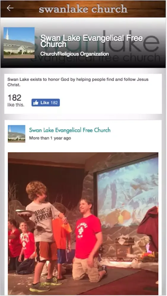 Tangkapan layar Swan Lake Church EFCA