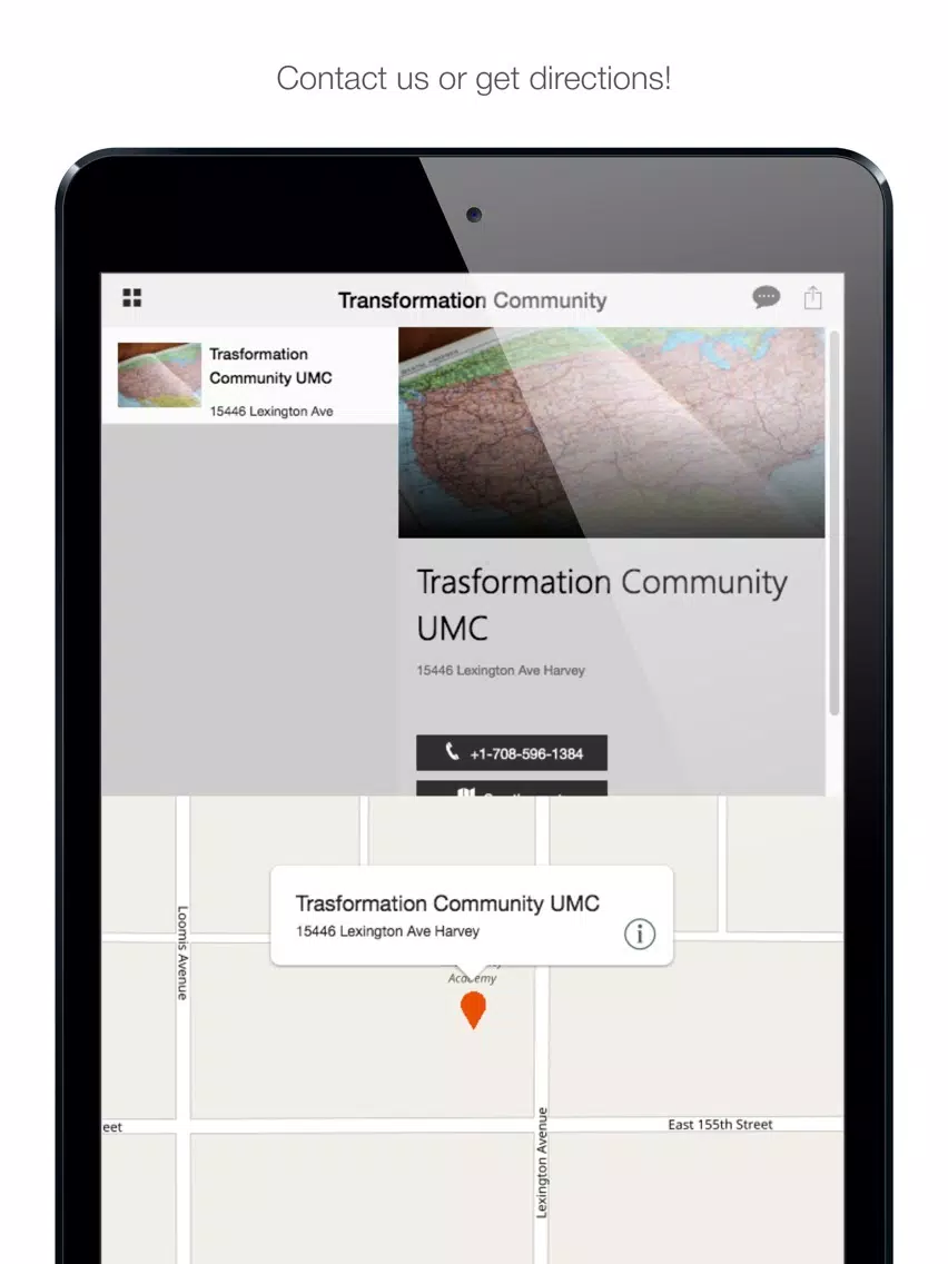 Tangkapan layar Transformation Community UMC iPad 