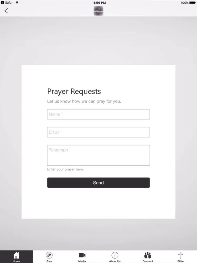 Ảnh chụp màn hình của Thee Prevailing Church iPad 