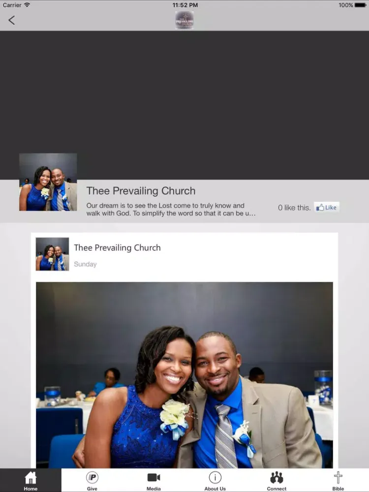 Ảnh chụp màn hình của Thee Prevailing Church iPad 