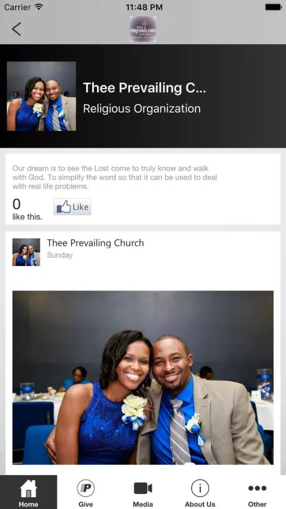 Ảnh chụp màn hình của Thee Prevailing Church