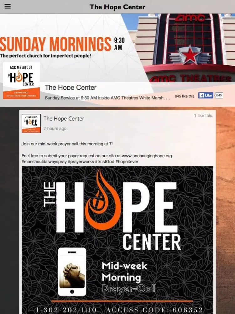 Hope Center Church iPad 应用截图