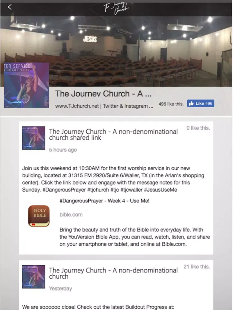 The Journey Church App iPad  स्क्रीनशॉट