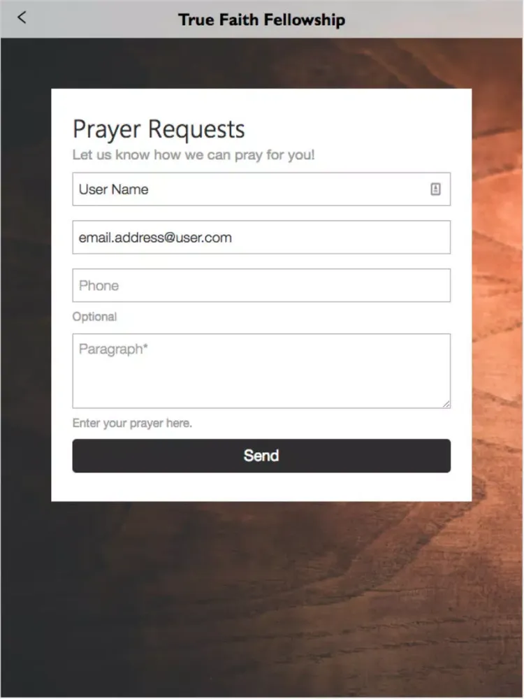 True Faith Fellowship Baptist iPad  스크린샷