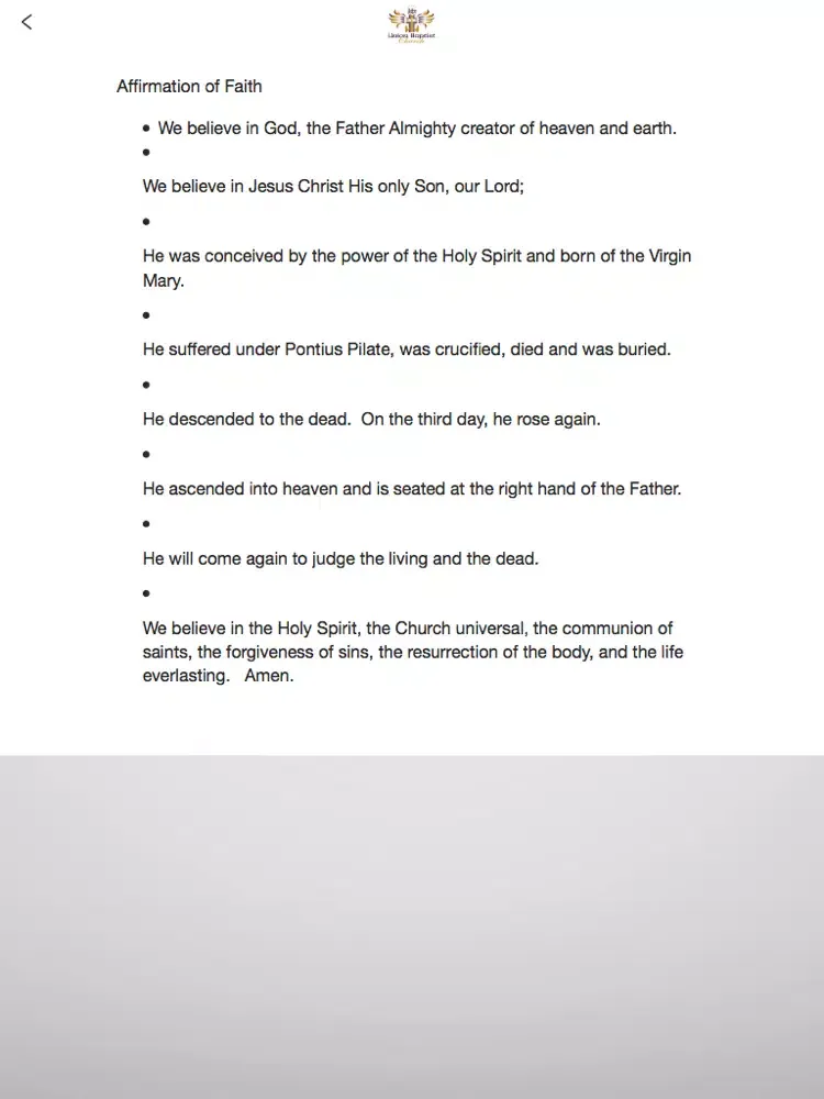 ภาพหน้าจอของ Union Baptist of Winston-Salem iPad 
