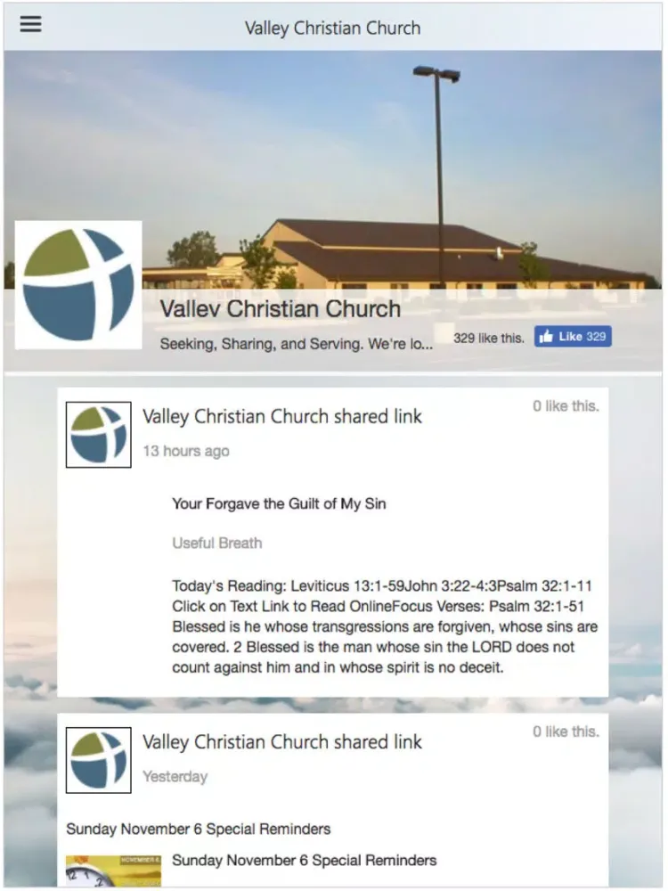 Valley Christian Church MN iPad 应用截图