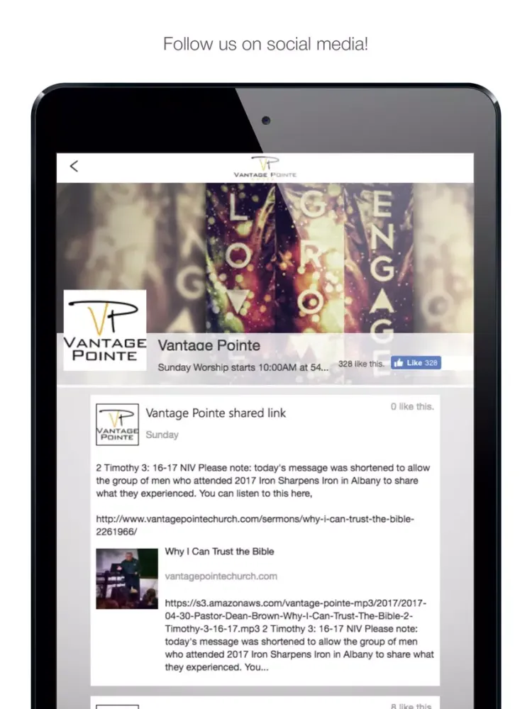 Vantage Pointe Church iPad  スクリーンショット