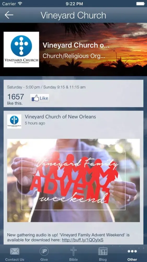 Vineyard Church of New Orleans স্ক্রিনশট
