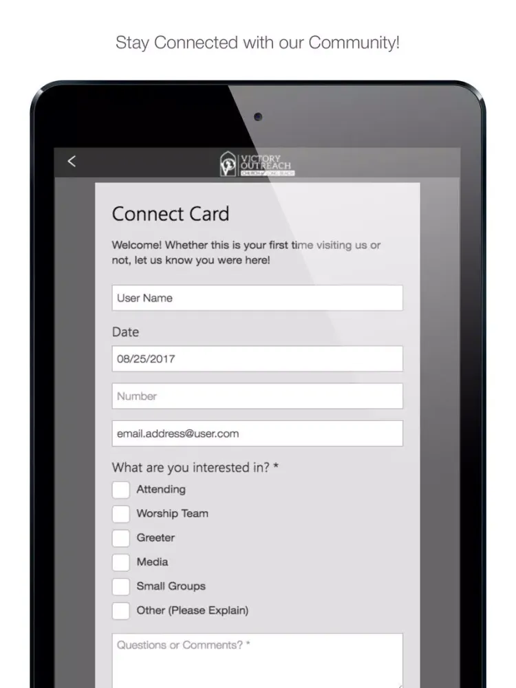 Скриншоты Victory Outreach Long Beach iPad 