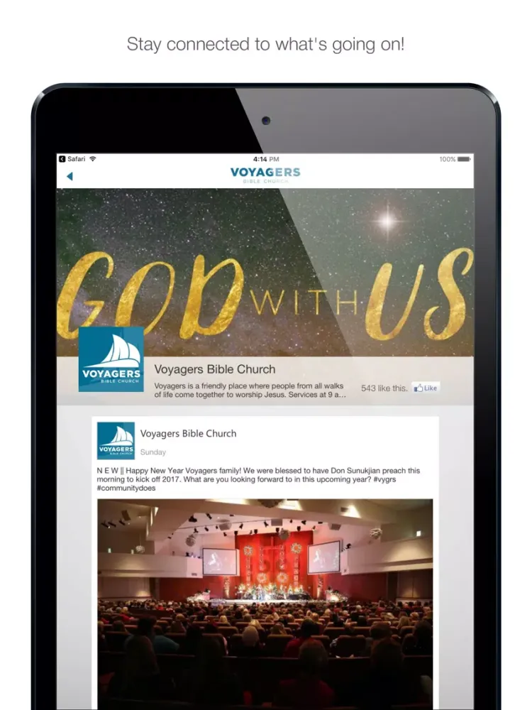 Voyagers Bible Church iPad  Screenshots