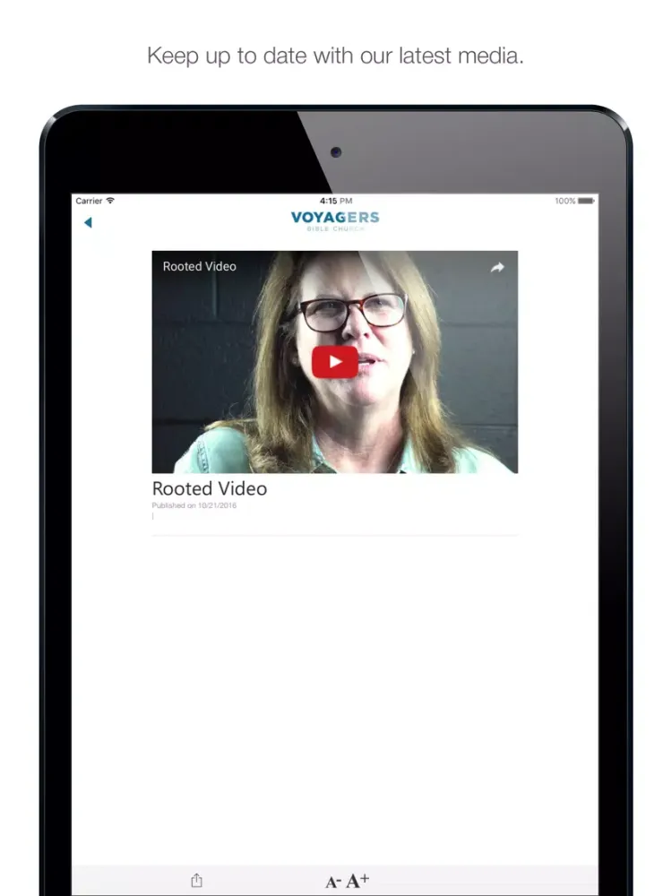 Voyagers Bible Church iPad  Screenshots