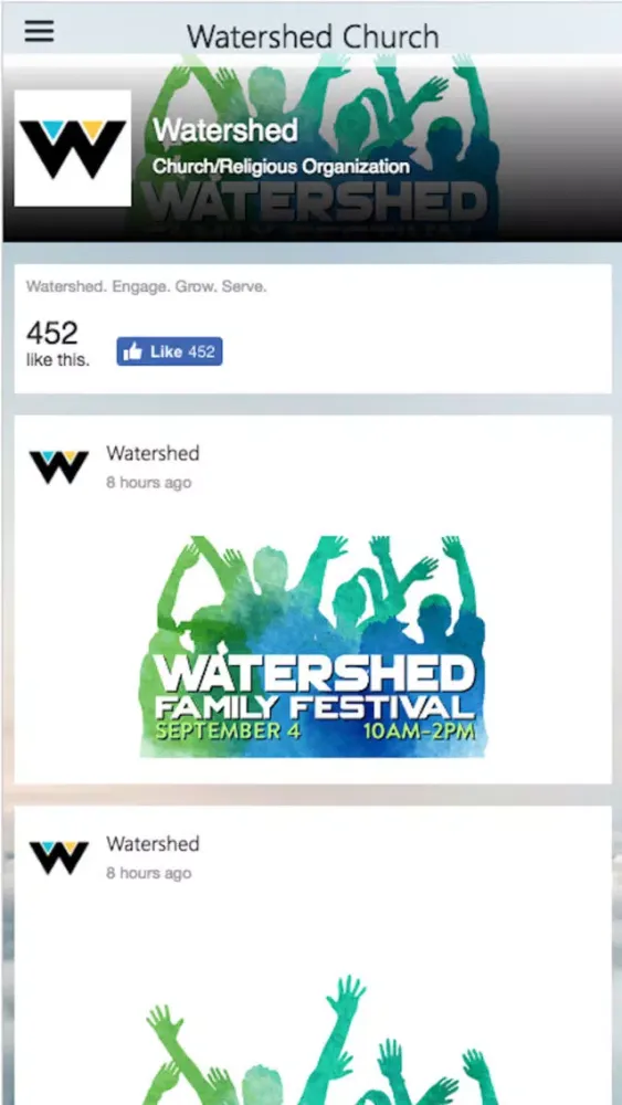 Tangkapan layar Watershed Family