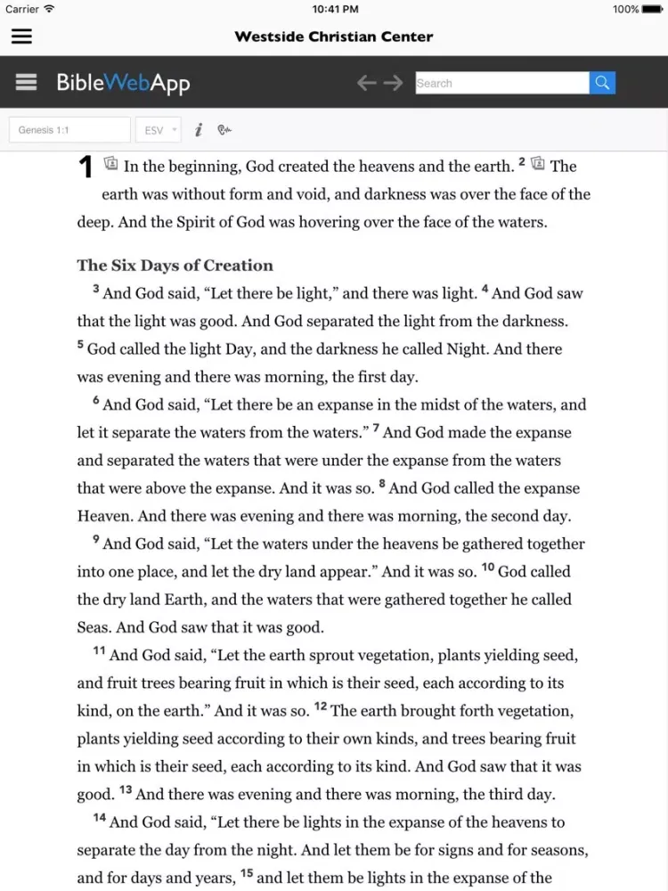 Ảnh chụp màn hình của Westside Christian Center HI iPad 