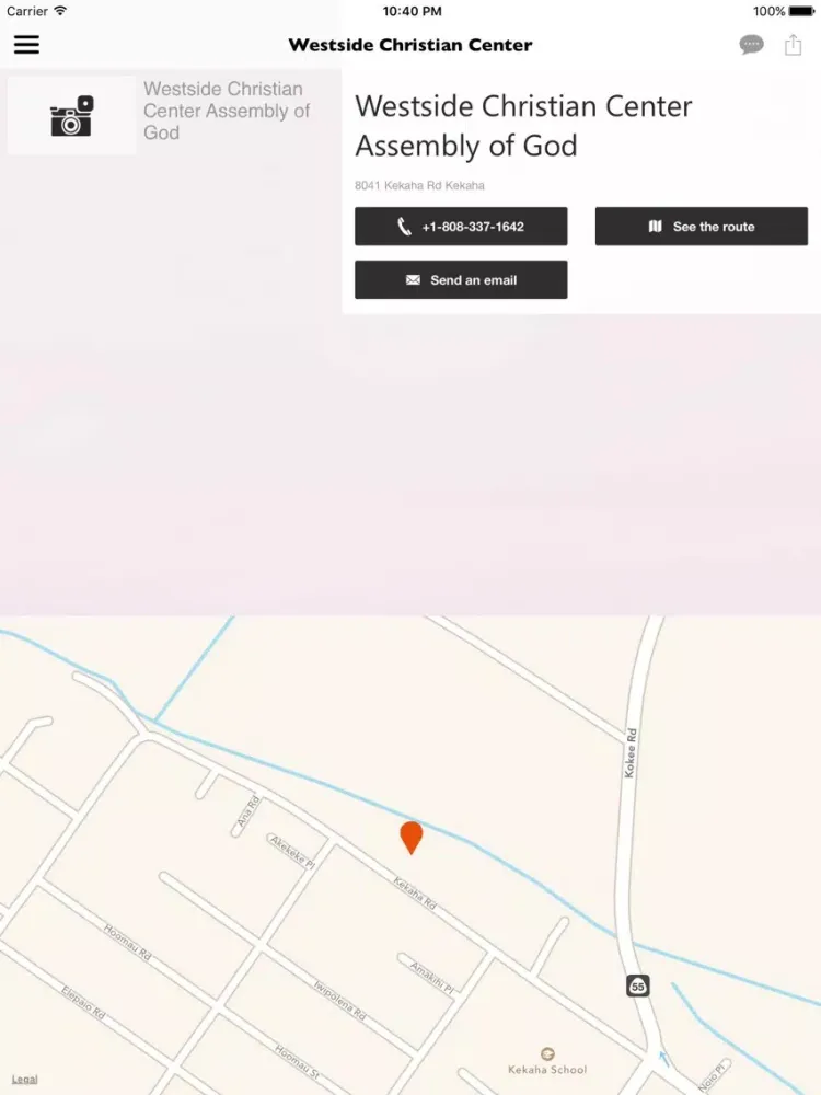 Ảnh chụp màn hình của Westside Christian Center HI iPad 