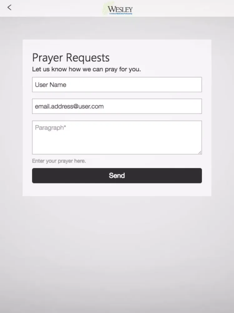 Wesley UMC iPad  Ekran Görüntüleri