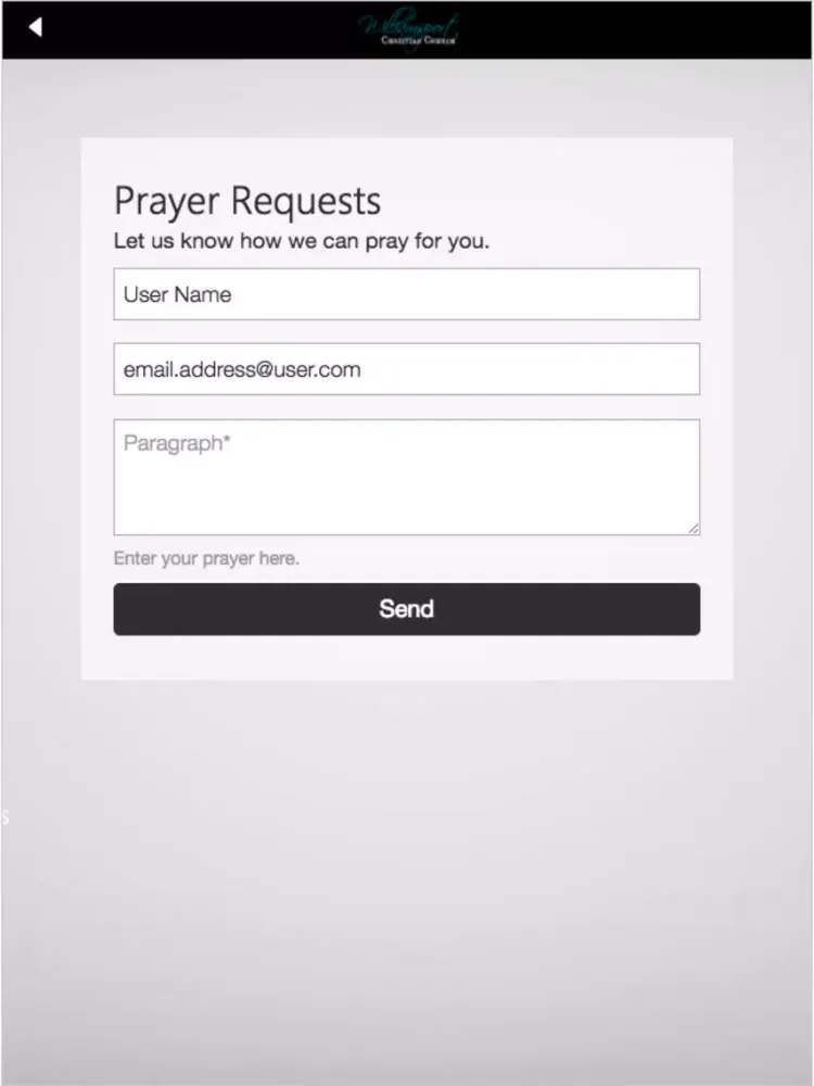 Screenshot di Williamsport Christian Church iPad 