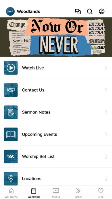 Capturas de tela do Woodlands Church - Kerry Shook