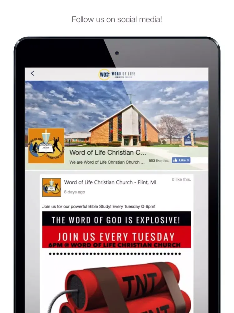 Word of Life Christian Flint iPad 应用截图